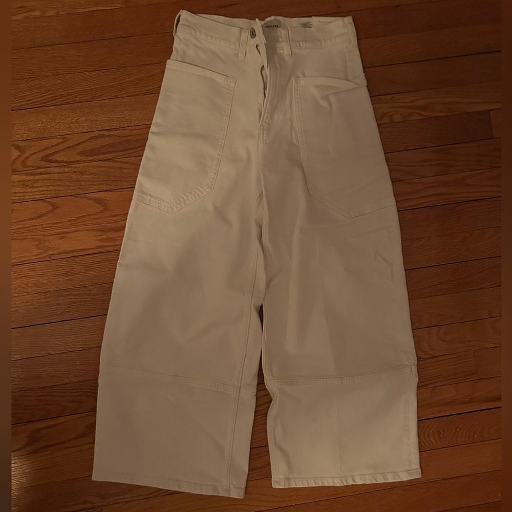Everlane the Way High Gardener Cropped White Jeans, 26R, NWT